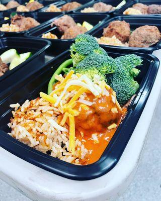 Turkey enchilada meatballs