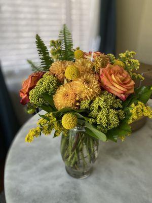 Beautiful, stunning, birthday flowers delivered with care and a call to inform the recipient of the delivery.