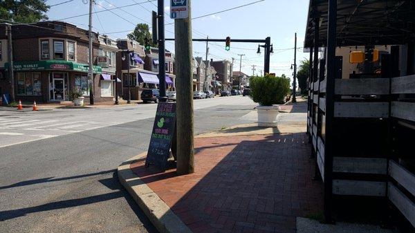 Looking down the street on a Monday, 4:30pm