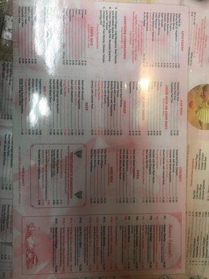 New menus