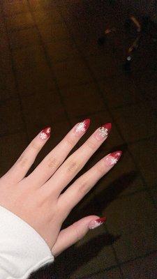 Christmas nails! Posted late, but beautiful.