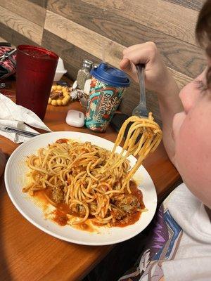 Kid's spaghetti