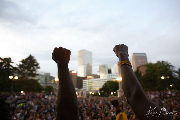 Black Lives Matter movement in Denver. Photo by Kevin Mohatt