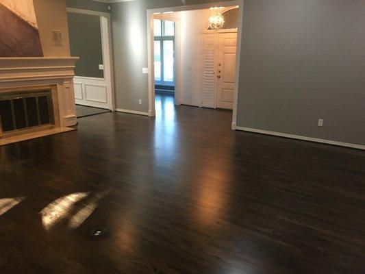 Piano Room Floors Refinished