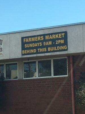 Only open Sunday's at the Farmer's Market