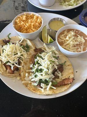 Mexican Street Meat Taco Combo