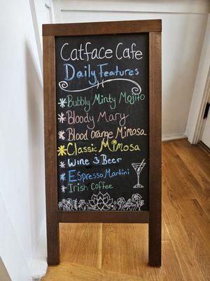 Cocktail menu