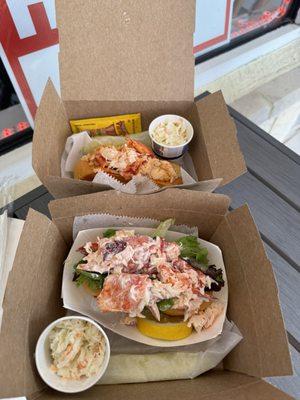 Great tasting Lobster Rolls!  Fresh lobster and soft toasted bun. Connecticut and New England rolls.