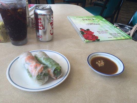 Spring Roll were Good & Fresh-Peanut Sauce was watery.