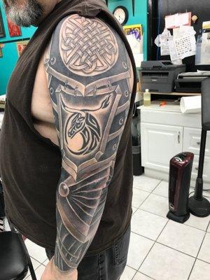 My left arm sleeve is finished