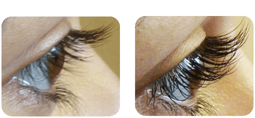 Lash Extensions - Before and After