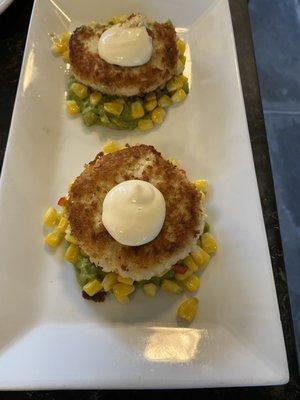 Crab cake appetizer