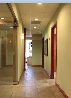 Our office is wheelchair accessible with spacious hallways and open operatories