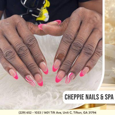 Unleash your creativity with unique nail at Cheppie Nails & Spa! Create a personalized nail set just for you.