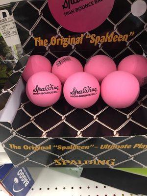 I HAD to take a picture of Spaldeen balls. The stickball must have