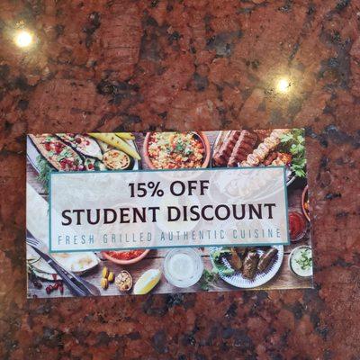 Student get extra discount