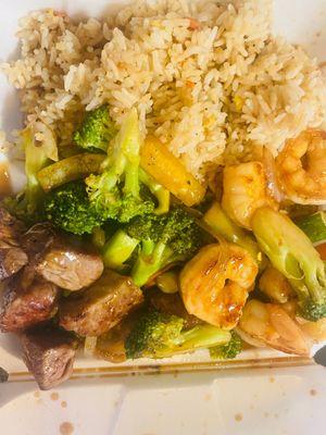 Steak and shrimp habachi