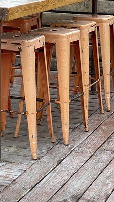 Stools in dire need of repair