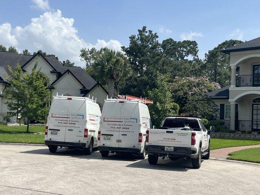 The High Performance Home Systems Team on a house call.