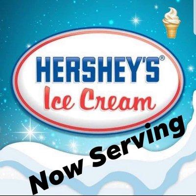 Serving Hershey's Ice Cream