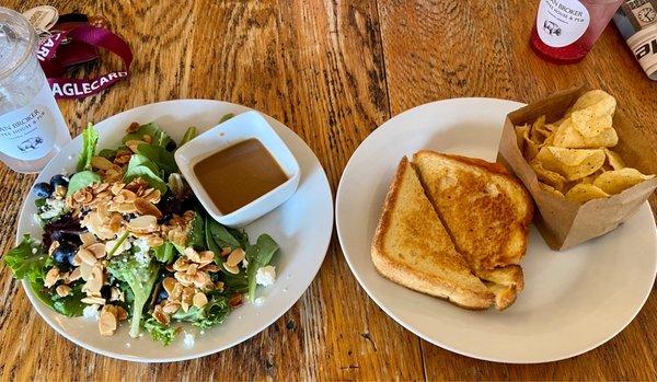 Side salad & grilled cheese