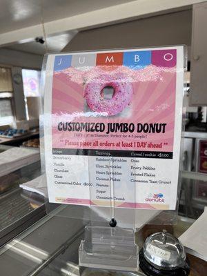 Jumbo donuts!