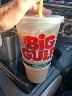 Super giant iced coffee for work tonight, can't beat the $1 price! Deal! They have awesome iced coffee.