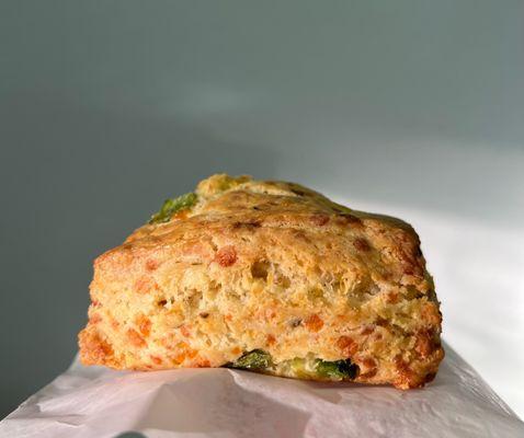 Delicious cheddar biscuit!