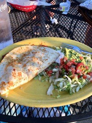 Shrimp quesadilla (fantastic)