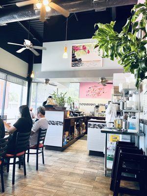 Inside the restaurant