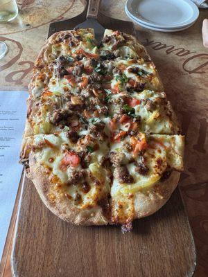 Sausage & Hot pepper pizza