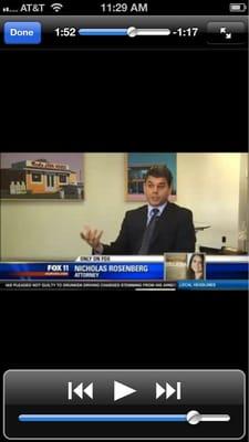 Interviewed by Fox 11 News about alleged stalker of Selena Gomez