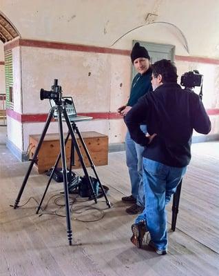 Students during HDR workshop at Fort Point.