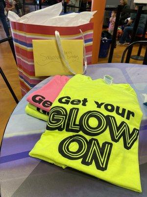 My kids loved the Glow T-Shirts!