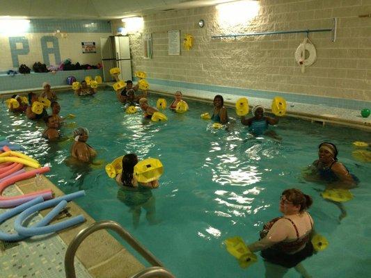 Join us in the pool for Water Aerobics or Aqua Zumba, then relax in the sauna & hot tub!