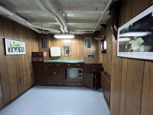 Crew relaxation room of the Columbia Lightship