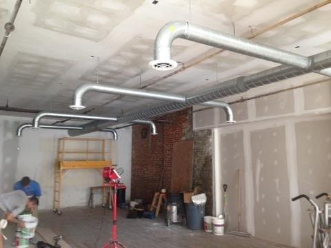 Custom spiral duct work