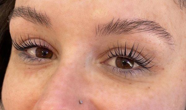 Lash lift and tint