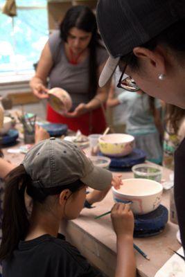 Glazing Activity at the BAC's 2023 Summer Open House