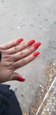 Coffin red matte