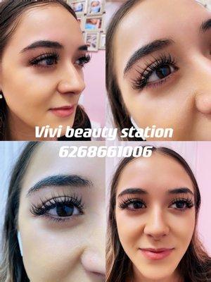 Wispy eyelashes extension @Vivi_beauty_station