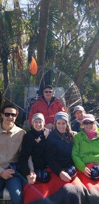 Family, airboat