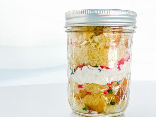 Birthday Cake Cake Jar