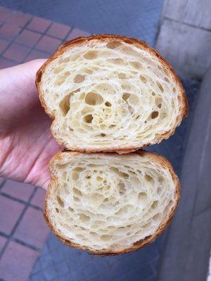 Inside of croissant