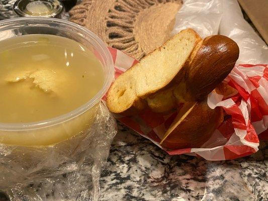 Matzah Ball Soup & challah