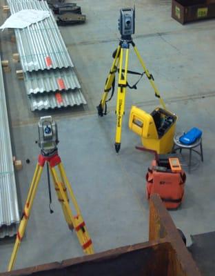 Surveying inside of Steel plant