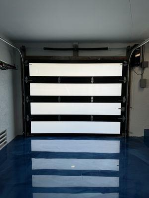 Glass garage door