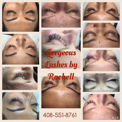 Gorgeous Lashes by Rachell 24/7 Rachell uses Only the Best Xtreme Lashes Professional Eyelash Extensions