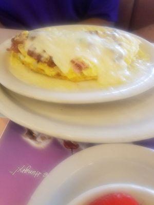 Meat omelette