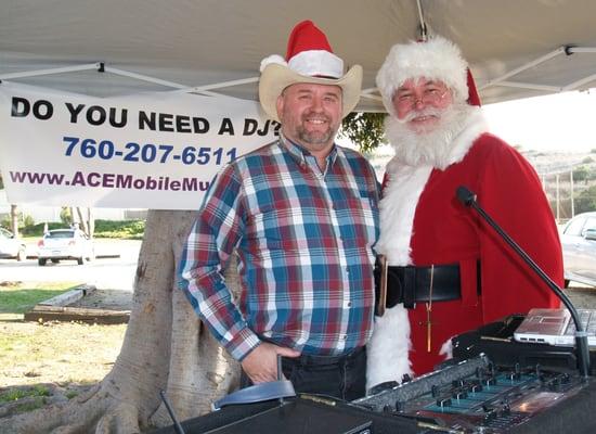 I was the DJ at a Country Christmas event.... got my picture with Santa